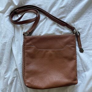 Lucky Brand Tan Leather Crossbody Bag